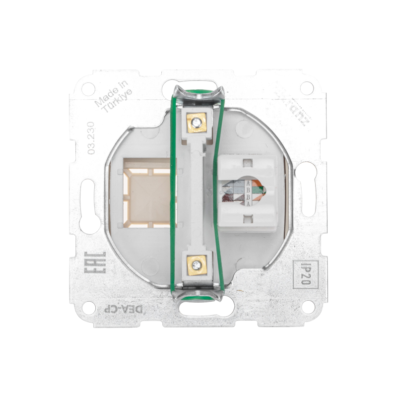 DEA Розетка Компьютер RJ45 с/у мех. Беж KRANZ