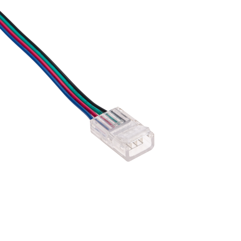 Коннектор соединительный для RGB светодиодных лент с влагозащитой шириной 10 мм и контроллеров LAMPER