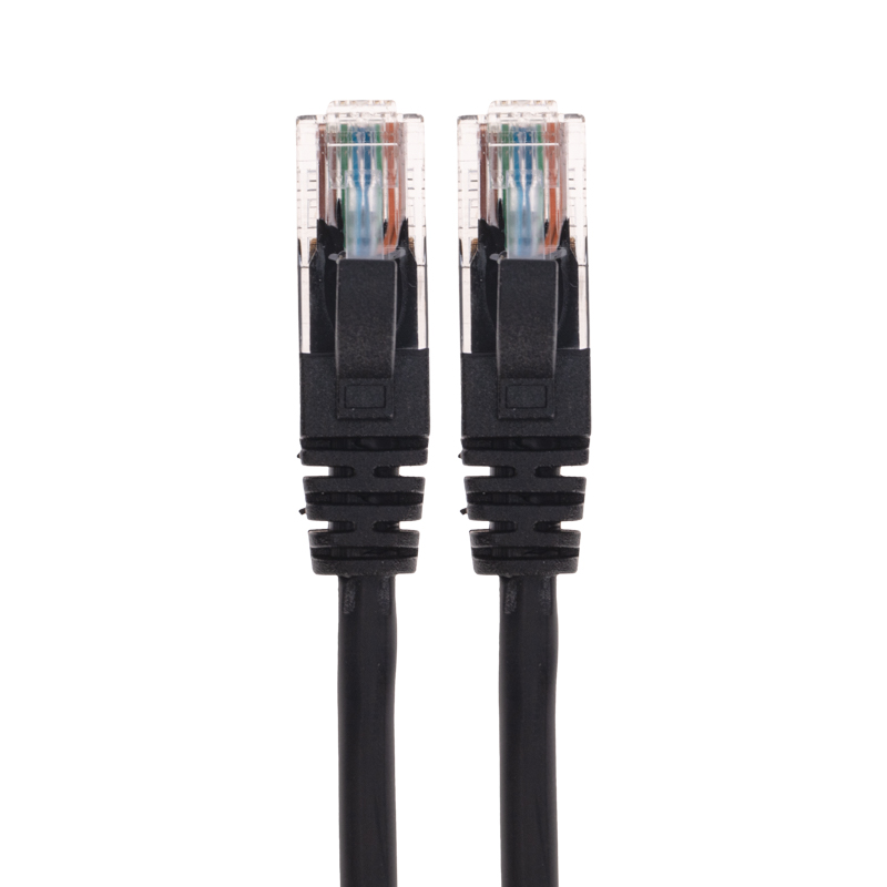 Патч-корд U/UTP, CAT 6, RJ45-RJ45, 26AWG, LSZH, черный, 0,5м REXANT