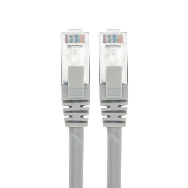 Патч-корд F/UTP, CAT 5e, RJ45-RJ45, 26AWG, LSZH, серый, 2м REXANT