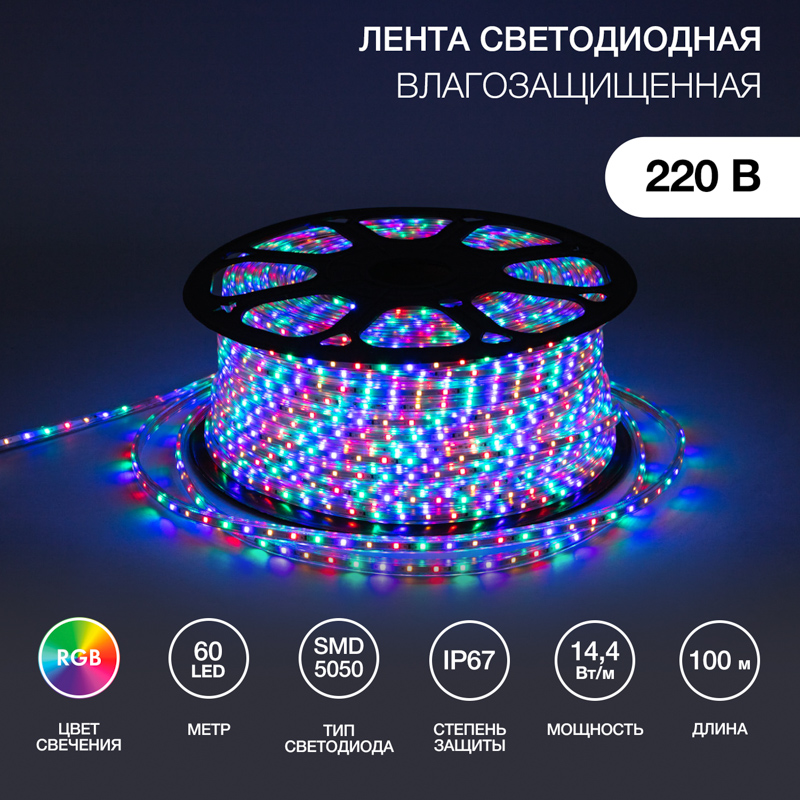   220, SMD5050, 60 LED/, RGB, 138,   , IP67 NEON-NIGHT