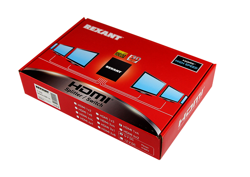   HDMI  4  HDMI,  REXANT