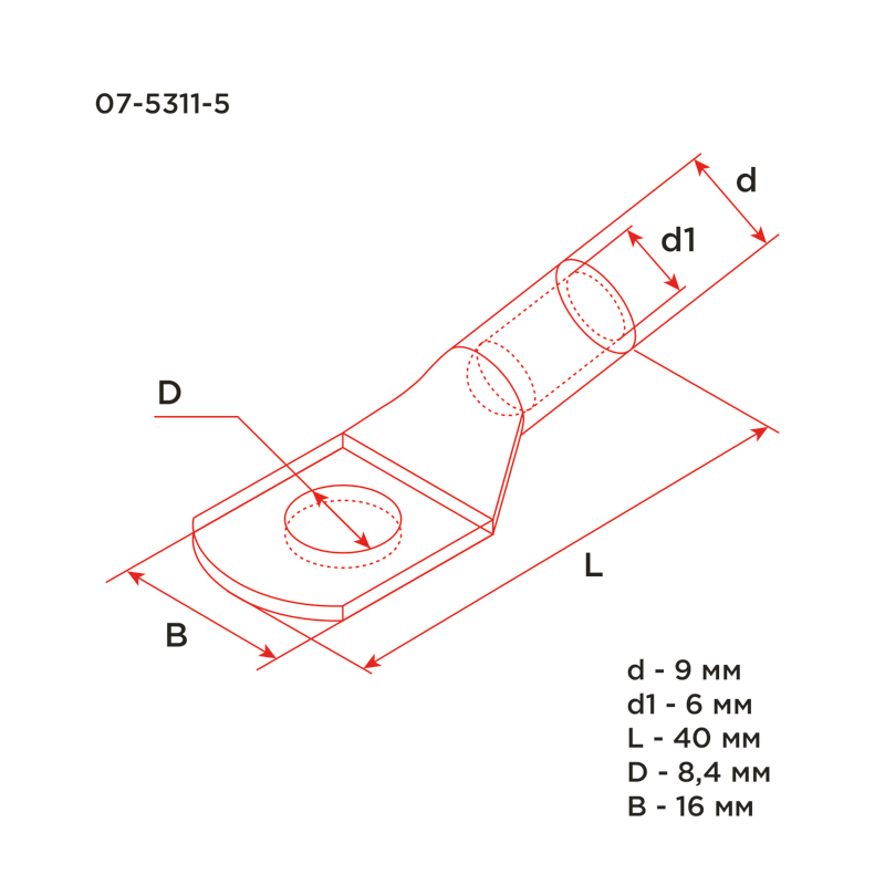     16-8-6 (16&sup2; - &Oslash;8)  7386-80 ( . 100 .) REXANT