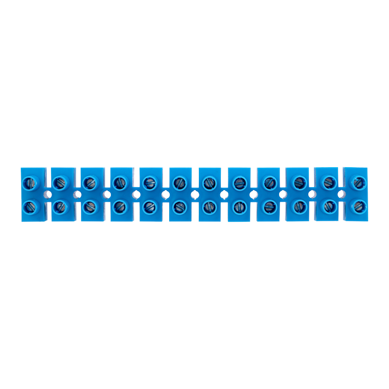 Клеммная винтовая колодка KВ-35 10-35, ток 80 A, полипропилен синий REXANT (10 шт./уп.)
