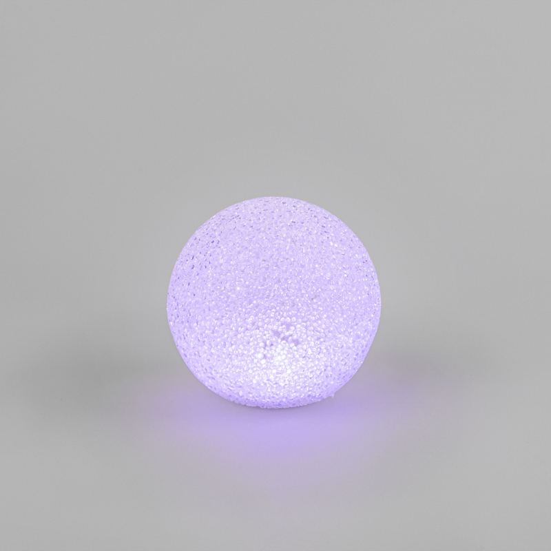 Фигура светодиодная Снежок RGB, 14 см