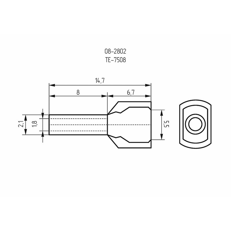     F-8  20.75 &sup2; ((2) 0.75-8/2 0,75-8)  REXANT