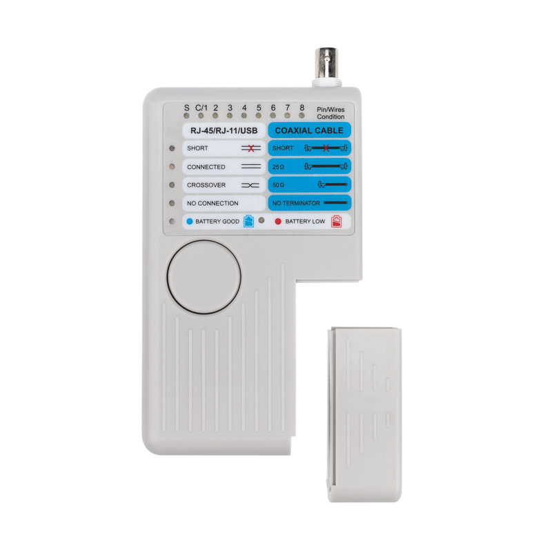 Тестер кабеля универсальный 5 в 1 RJ-45+RJ-11/RJ-12+1394+USB+BNC 3468 REXANT