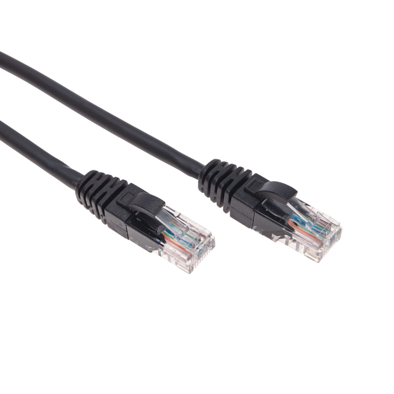 Патч-корд U/UTP, CAT 6, RJ45-RJ45, 26AWG, LSZH, черный, 0,5м REXANT