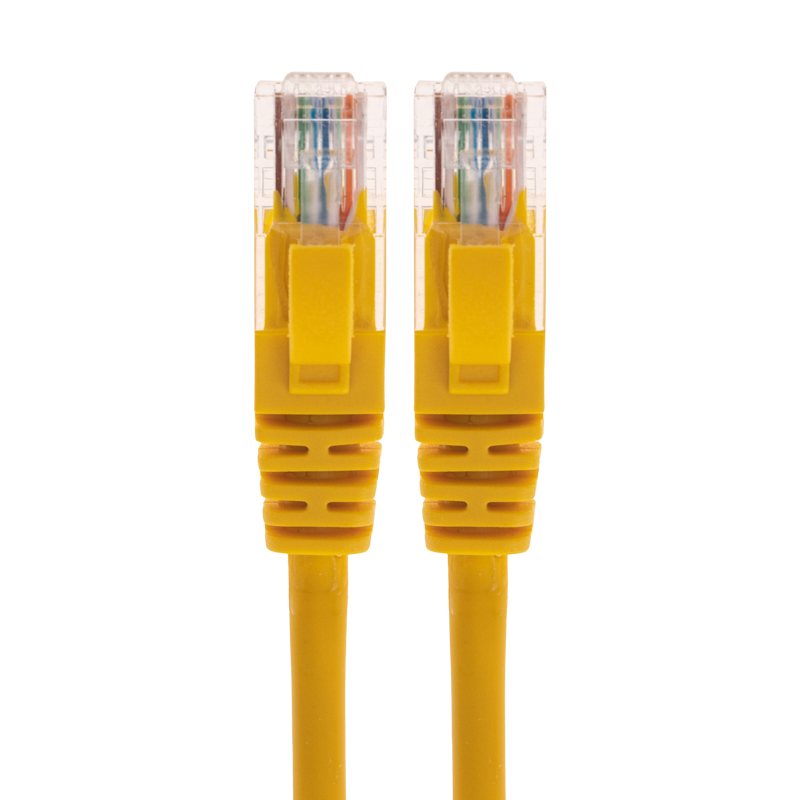 Патч-корд U/UTP, CAT 6, RJ45-RJ45, 26AWG, LSZH, желтый, 0,5м REXANT