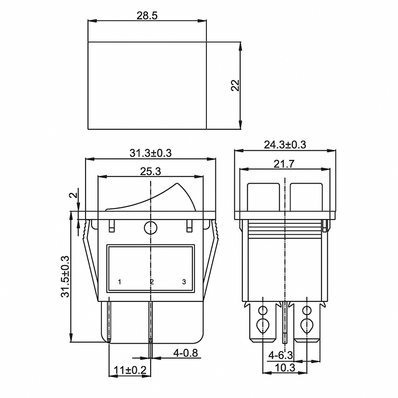   250V 15 (6) ON-OFF /    (RWB-511) REXANT