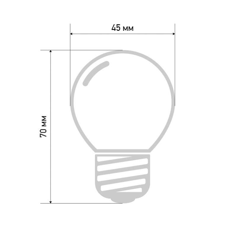   e27 5 LED &Oslash;45 - 