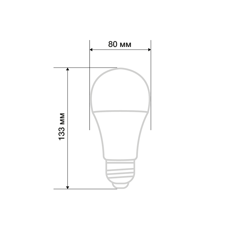    A80 25,5 E27 2423 2700K   REXANT