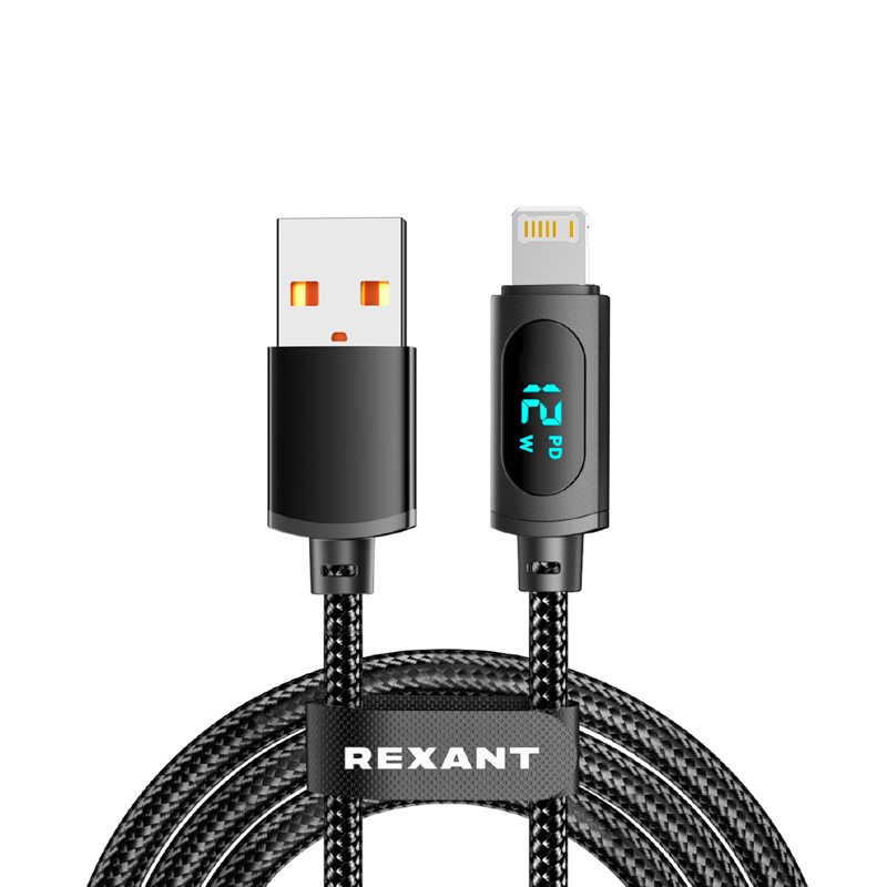  USB-A  Lightning  Apple, 2,4, 1,    , c LED  REXANT