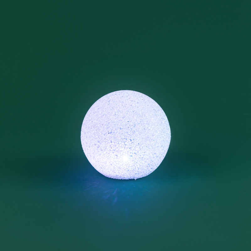Фигура светодиодная Снежок RGB, 14 см