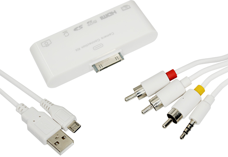 AV  6  1  iPhone 4/4S  HDMI, USB, microSD, SD, 3.5 , microUSB