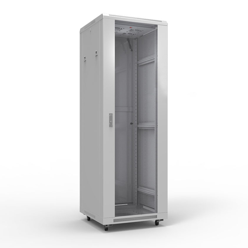 Шкаф напольный 19" 22U 600х1000мм, передняя дверь стекло, задняя дверь металл, RAL 7035 REXANT