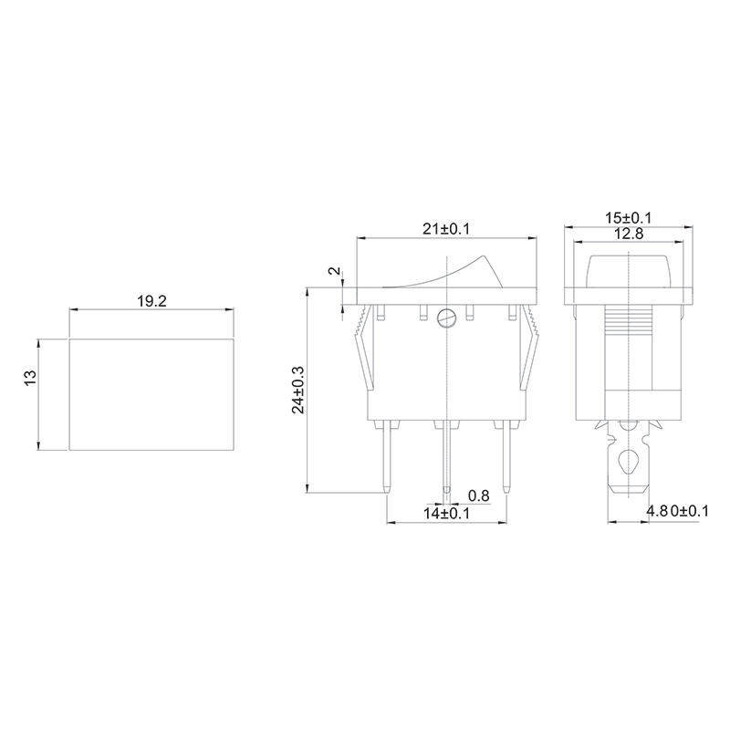   12V 15 (3) ON-OFF    Mini (RWB-206-1, SC-768) REXANT